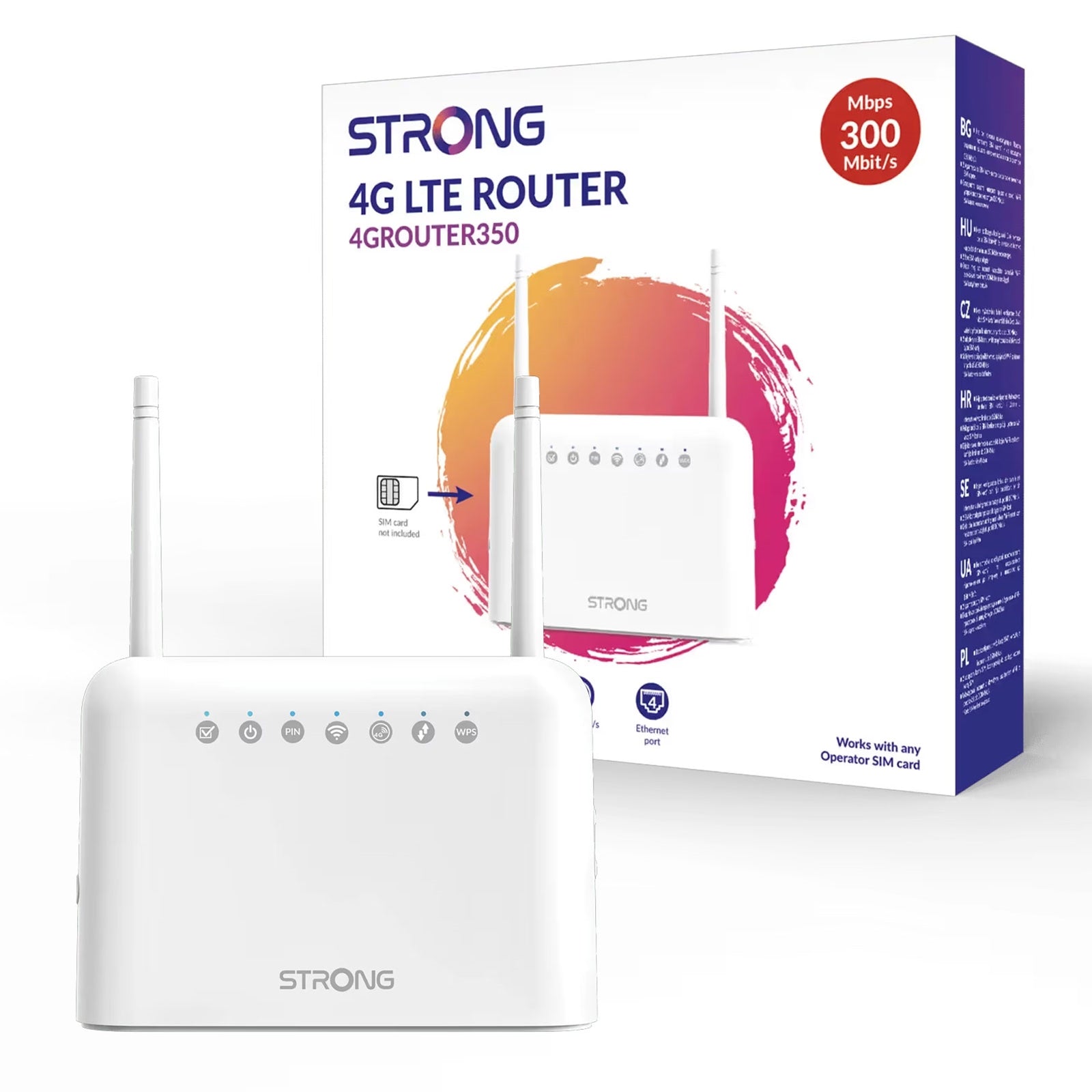 STRONG 4G LTE Router 350 - Unlocked CAT4 300Mbps Dual SIM STRONG 4G LTE Router 350 - Unlocked CAT4 300Mbps Dual SIM